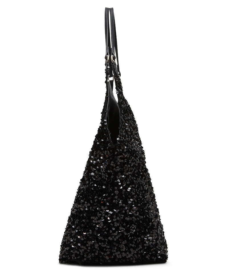 Aashanti Reversible Sequin/Pu Hobo