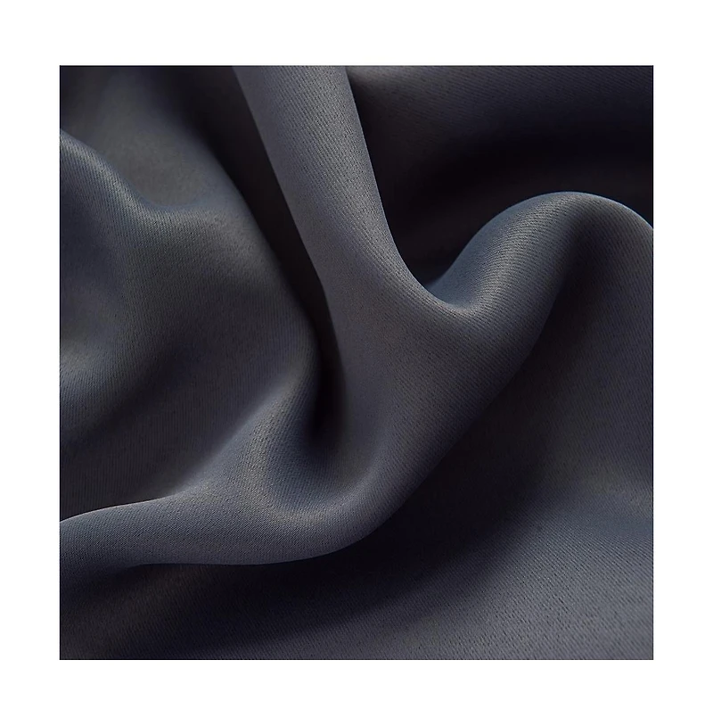 Olivia Gray Anchorage Blackout Single Grommet Curtain Panel Pair - 54x63