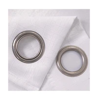 Olivia Gray Lynx Matte Embossed Blackout Grommet Single Panel 52x95", White