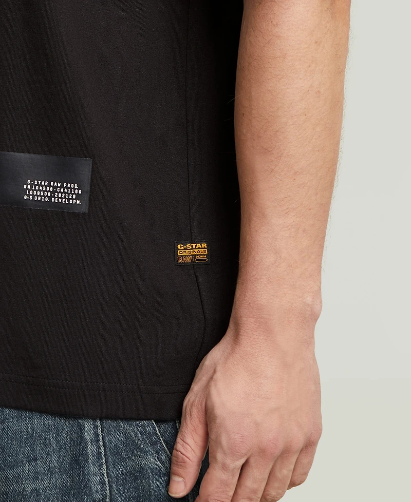 G-Star Raw Men's Badge Boxy Crewneck Graphic T-Shirt