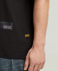 G-Star Raw Men's Badge Boxy Crewneck Graphic T-Shirt