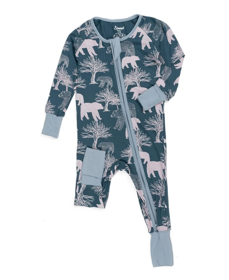 Leveret Toddler One Piece Viscose from Bamboo Holiday Pajamas