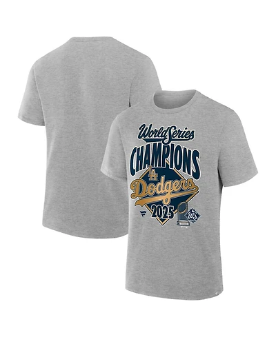 Fanatics Men's Steel Los Angeles Dodgers 2025 World Series Champions Locker Room Replica T-Shirt