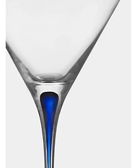 Orrefors Intermezzo Blue Martini Glass
