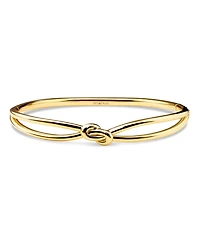 Devata Love Knot Bangle Bracelet in Gold Plated Sterling Silver