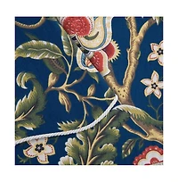 Ellis Curtain Regency Straight 3" Rod Pocket Valances for Windows 50" x 15" Navy