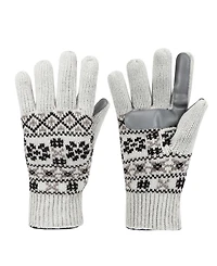 Isotoner Women's Nordic Fair Isle Knit Touchscreen Gloves