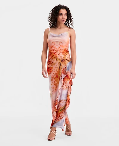 Bar Iii Women's Ruffled Sleeveless Dress, Macy's Exclusive