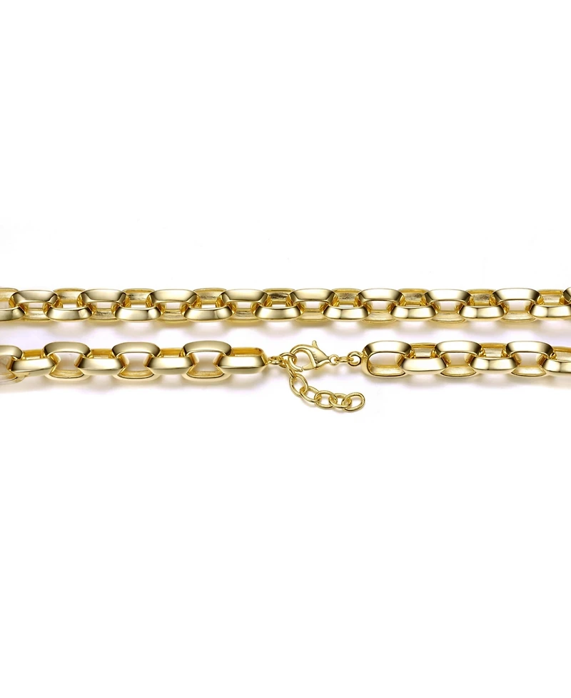 14K Gold Plated Slim Chain Link Bracelet