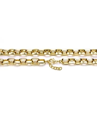 14K Gold Plated Slim Chain Link Bracelet