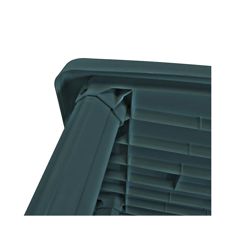 vidaXL Patio Table Green 39.8"x26.8"x28.3" Plastic