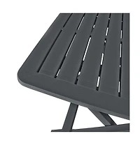vidaXL 3 Piece Folding Bistro Set Plastic Anthracite