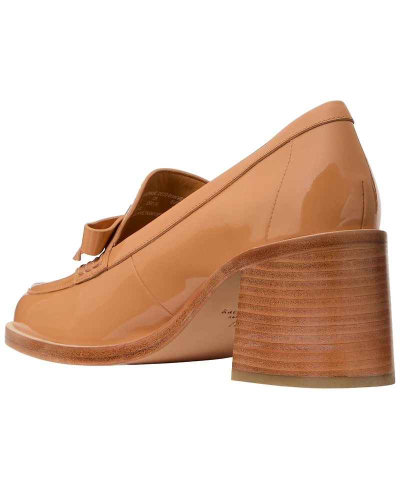 kate spade new york Women's Decorative Bow Block Heel Loafers