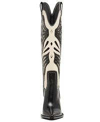 Steve Madden Women's Kaz Knee-High High-Heel Western Cowboy Boots