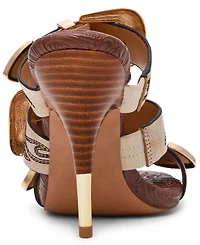 Steve Madden Women's Farra Strappy Western Buckled High-Heel Dress Mules