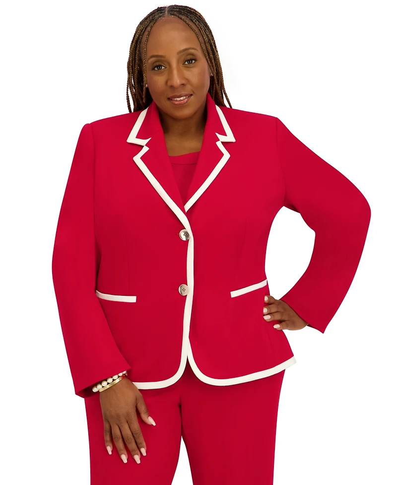 Kasper Women's Two-Button Long-Sleeve Jacket