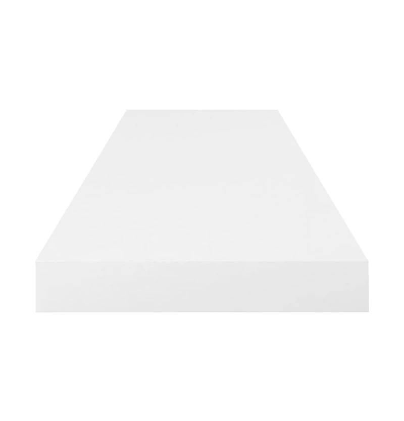 Floating Wall Shelf High Gloss White 31.5"x9.3"x1.5" Mdf