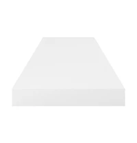 Floating Wall Shelf High Gloss White 31.5"x9.3"x1.5" Mdf
