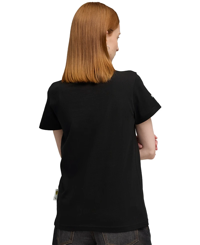 Puma Women's Ferrari Sportswear Tonal Shield Crewneck T-Shirt