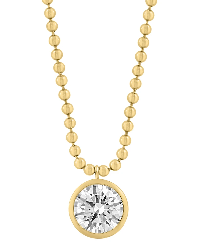 Effy Collection Certified Lab Grown Diamond Necklace (2 ct. t.w.) in 14k Yellow Gold