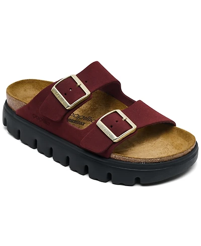 Birkenstock Women's Arizona Platform Suede Leather Sandals from Finish Line