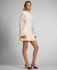 Rachel Roy Women's Alanna Textured Knit Crewneck Mini Dress