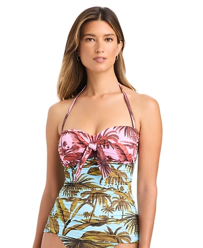 Bleu by Rod Beattie Women's Lotus Printed Bandini