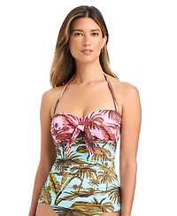 Bleu by Rod Beattie Women's Lotus Printed Bandini