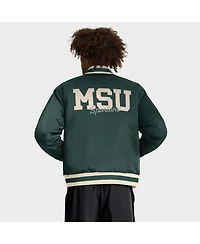 Nike Men's Green Michigan State Spartans Legacy Full-Snap Bomber Jacket