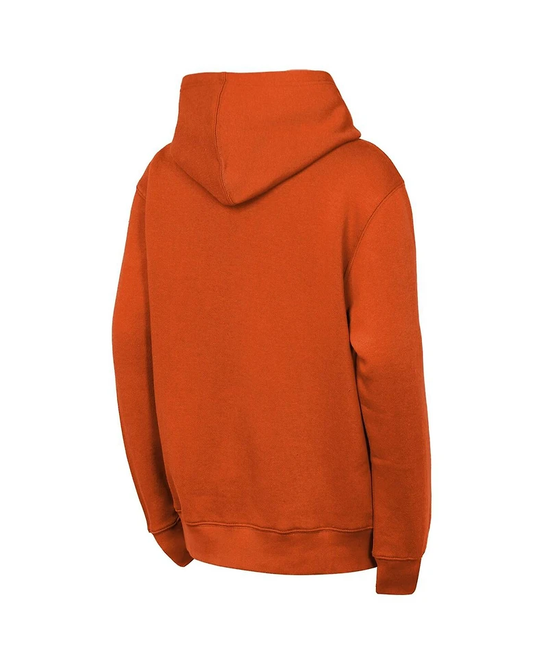 Outerstuff Big Boys and Girls Classic Orange Philadelphia Flyers Back to Basics Hoodie