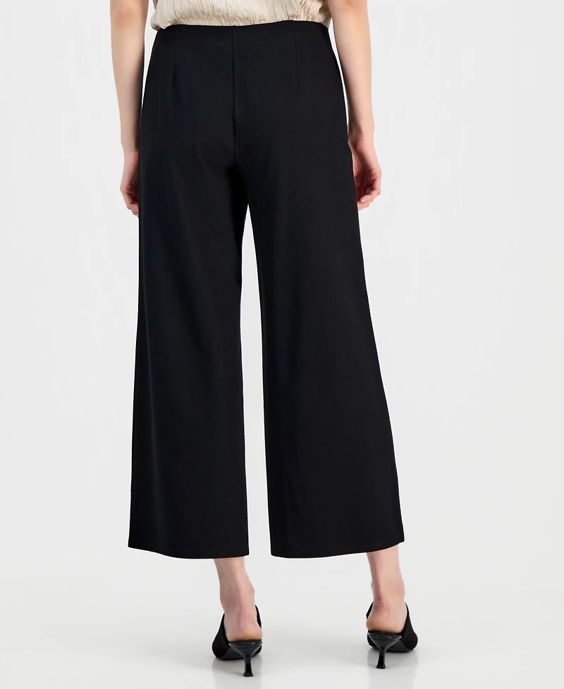 Eileen Fisher Women's Cotton Terry Wide Ankle Pants