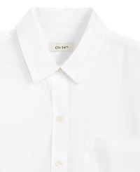 On 34th Women's Cotton Relaxed-Fit Blouse, Macy's Exclusive