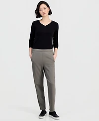 Eileen Fisher Women's Garment-Dyed Slouchy Terry Ankle Pants, Regular And Plus