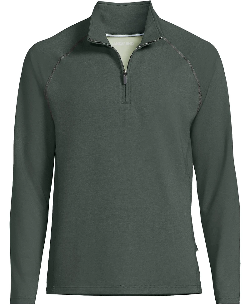 Lands' End Big & Tall Long Sleeve Flex Performance Quarter Zip