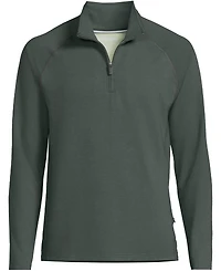 Lands' End Big & Tall Long Sleeve Flex Performance Quarter Zip