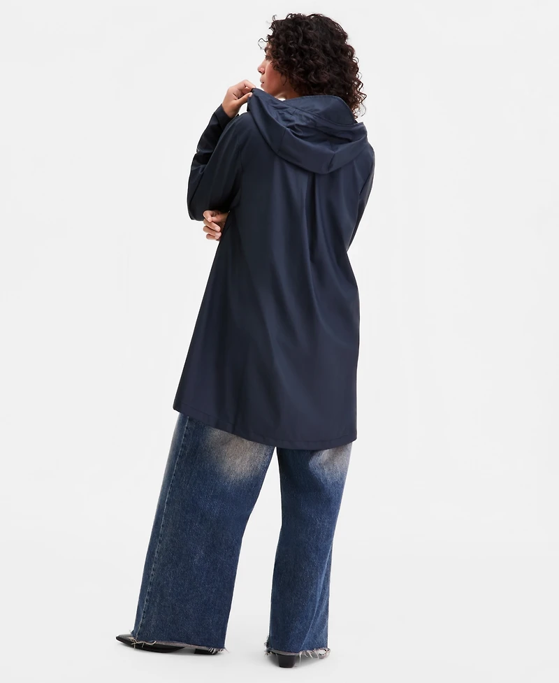 Rains Women's Hooded A-Line Rain Jacket