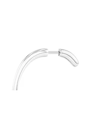 Calvin Klein Silver-Tone Stainless Steel Mini Hoop Earring