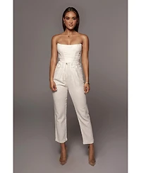 Jluxlabel Women's Fenix Reversible Linen Corset