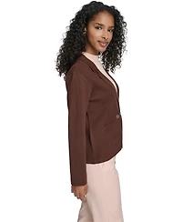 Tommy Hilfiger Women's Double Breasted Peak Lapel Sweater Jacket