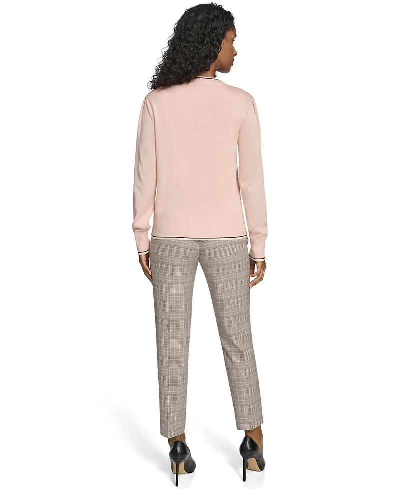 Tommy Hilfiger Women's V-Neck Long-Sleeve Cardigan Set