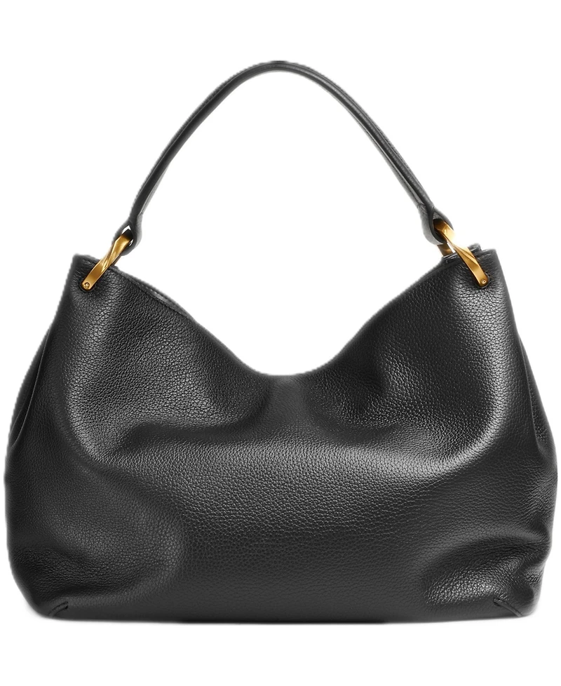 Donna Karan New York Glenwood Leather Shoulder with Tassel Detail