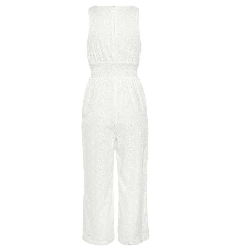 Lascana Women's Sleeveless Eyelet Jumpsuit