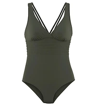 Lascana Women's Strappy Tummy Control One Piece Swimsuit