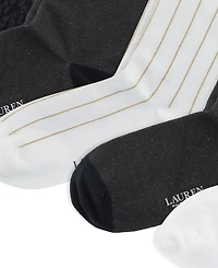 Lauren Ralph Lauren Women's Holiday Shine Crew Socks, Pack of 6