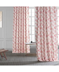 Half Price Drapes Artemis Floral Printed Cotton Room Darkening Curtain