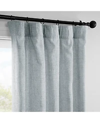 Half Price Drapes FarmTown Faux Linen Sheer Curtain Pair (2 Panels