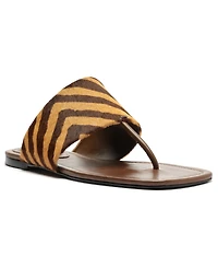 Schutz Women's Martha Square Toe Flat Sandals