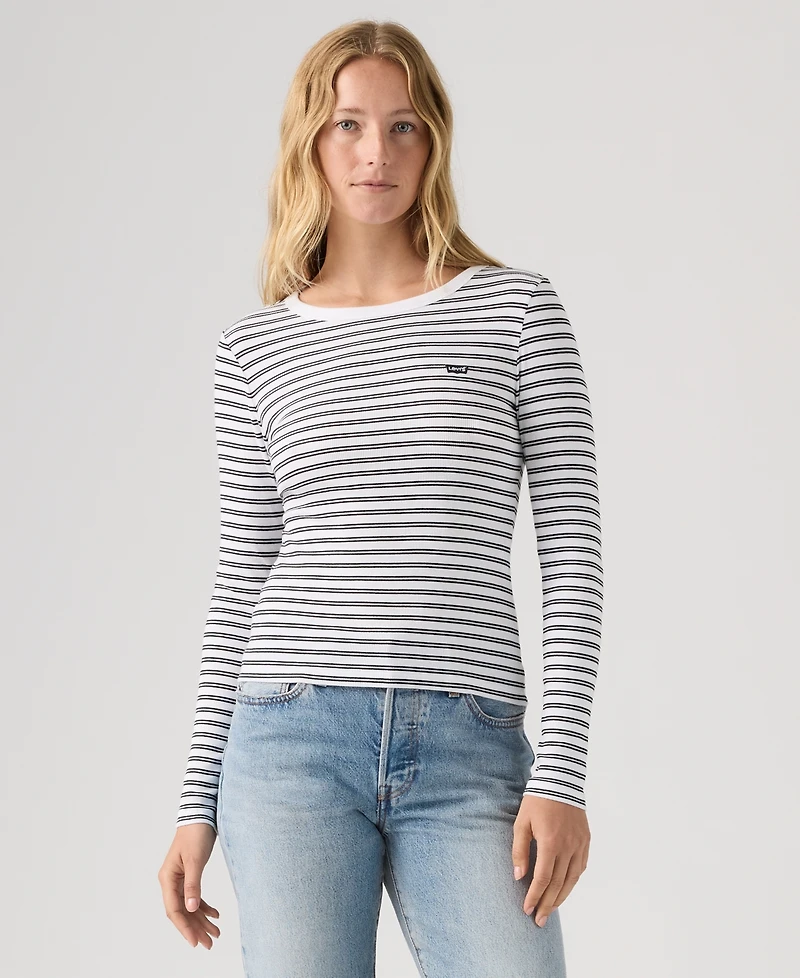 Levi's Women's Hayes Clara Strip Long Sleeve Top