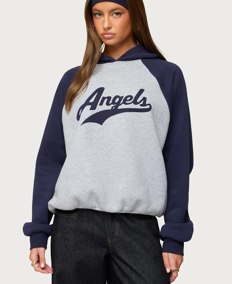 Edikted Women's Angels Raglan Oversized Hoodie