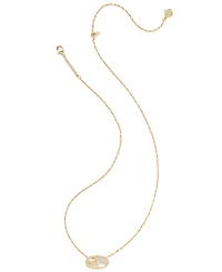 Kendra Scott Imitation Pearl & Crystal Elisa Bow Short Pendant Necklace